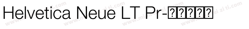 Helvetica Neue LT Pr字体转换